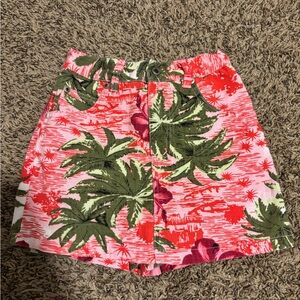 Kids Tropical Print Skort